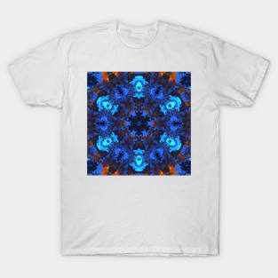 Psychedelic Hippie Blue and Orange T-Shirt